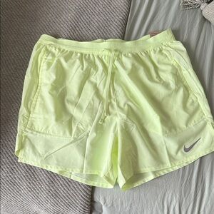 Nike Men’s Neon Yellow Running Shorts